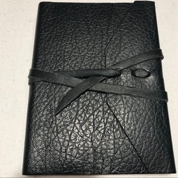 Accessories - LEATHER JURNAL/DIARY WITH FLAP TIE CLOSURE.